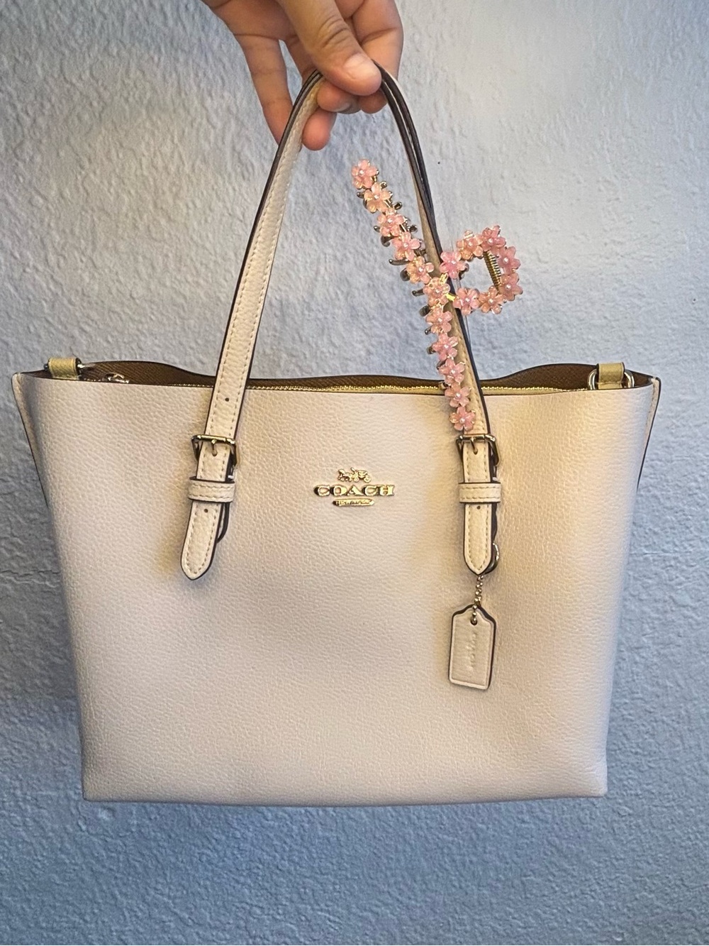 Coach Mollie Tote 25 in White